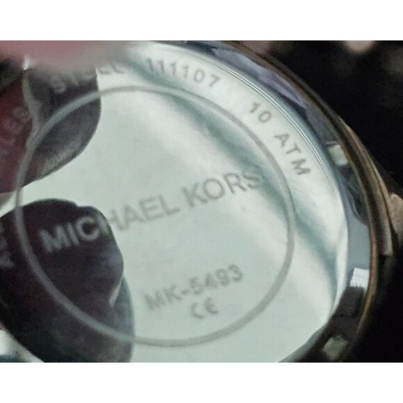 Michael Kors Blair MK5493 Rose Gold Womens Chronograph Watch Glitz Bezel Working - Picture 6 of 7